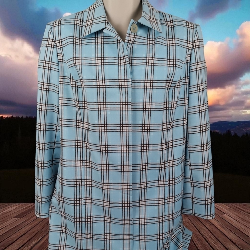 grace dane lewis Women's Size 12 Suit Blazer Jacket Satin Lining Long  Split